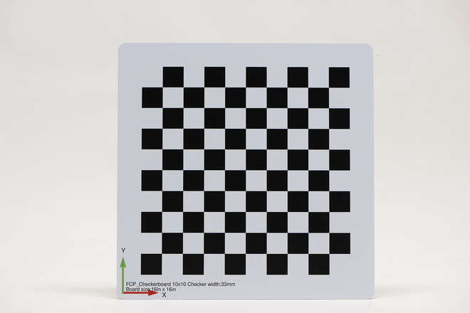 checkerboard camera calibration target